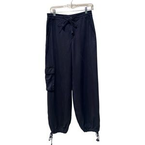 YFB Young Fabulous & Broke Navy Blue Tencel Cargo Utility Jogger Size Small
